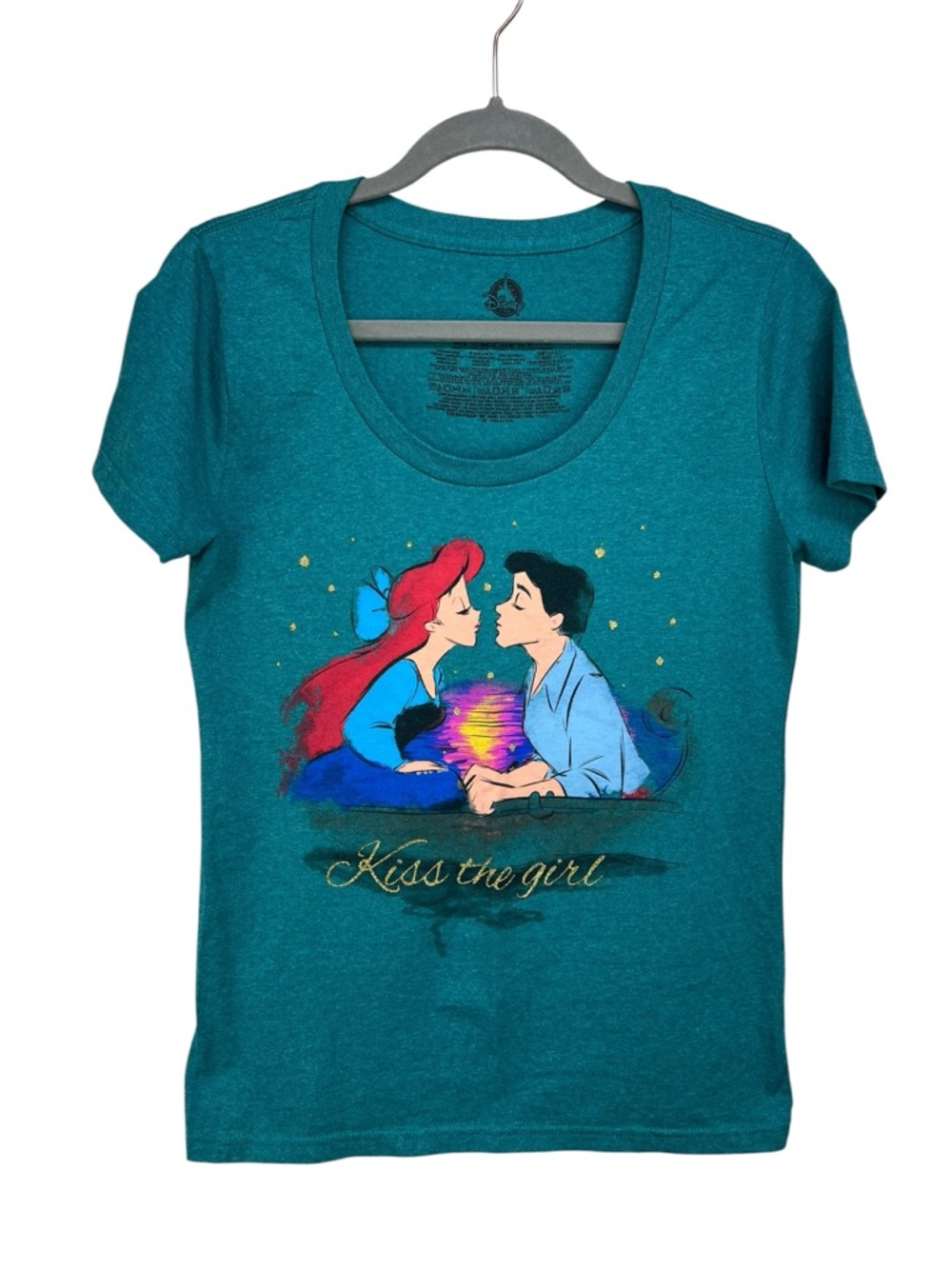 Disney Store Little Mermard Kiss the Girl Ariel Tee Size Large